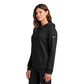 Nike Women's Club Fleece Sleeve Swoosh Pullover Hoodie - Black