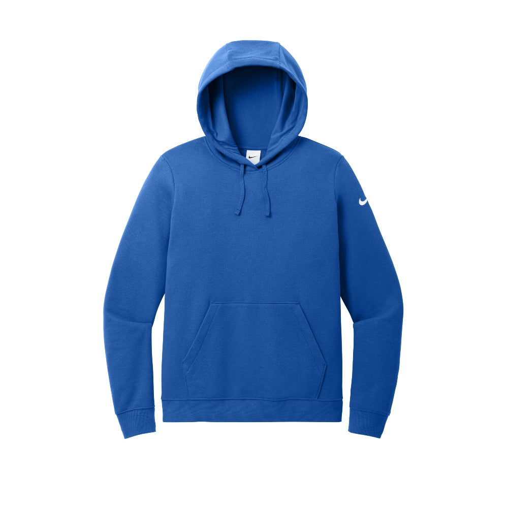 Nike Women's Club Fleece Sleeve Swoosh Pullover Hoodie - Game Royal