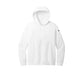 Nike Women's Club Fleece Sleeve Swoosh Pullover Hoodie - White