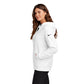 Nike Women's Club Fleece Sleeve Swoosh Pullover Hoodie - White
