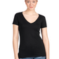 Next Level Apparel® Women’s Ideal V-Neck Tee - Black