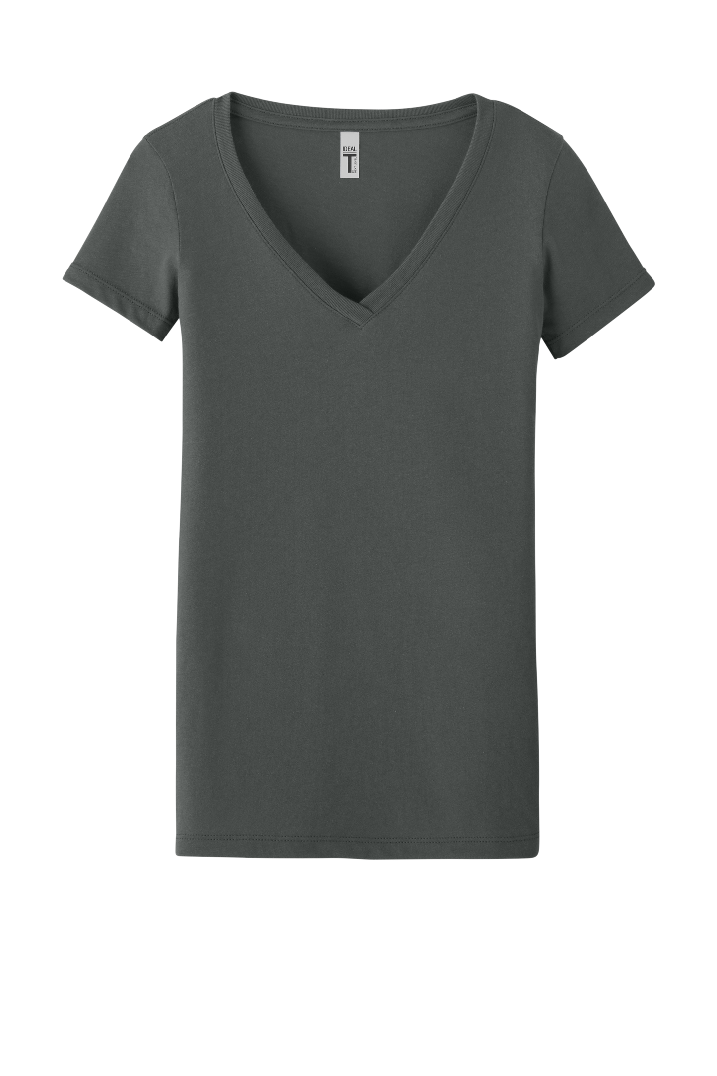 Next Level Apparel® Women’s Ideal V-Neck Tee - Dark Gray