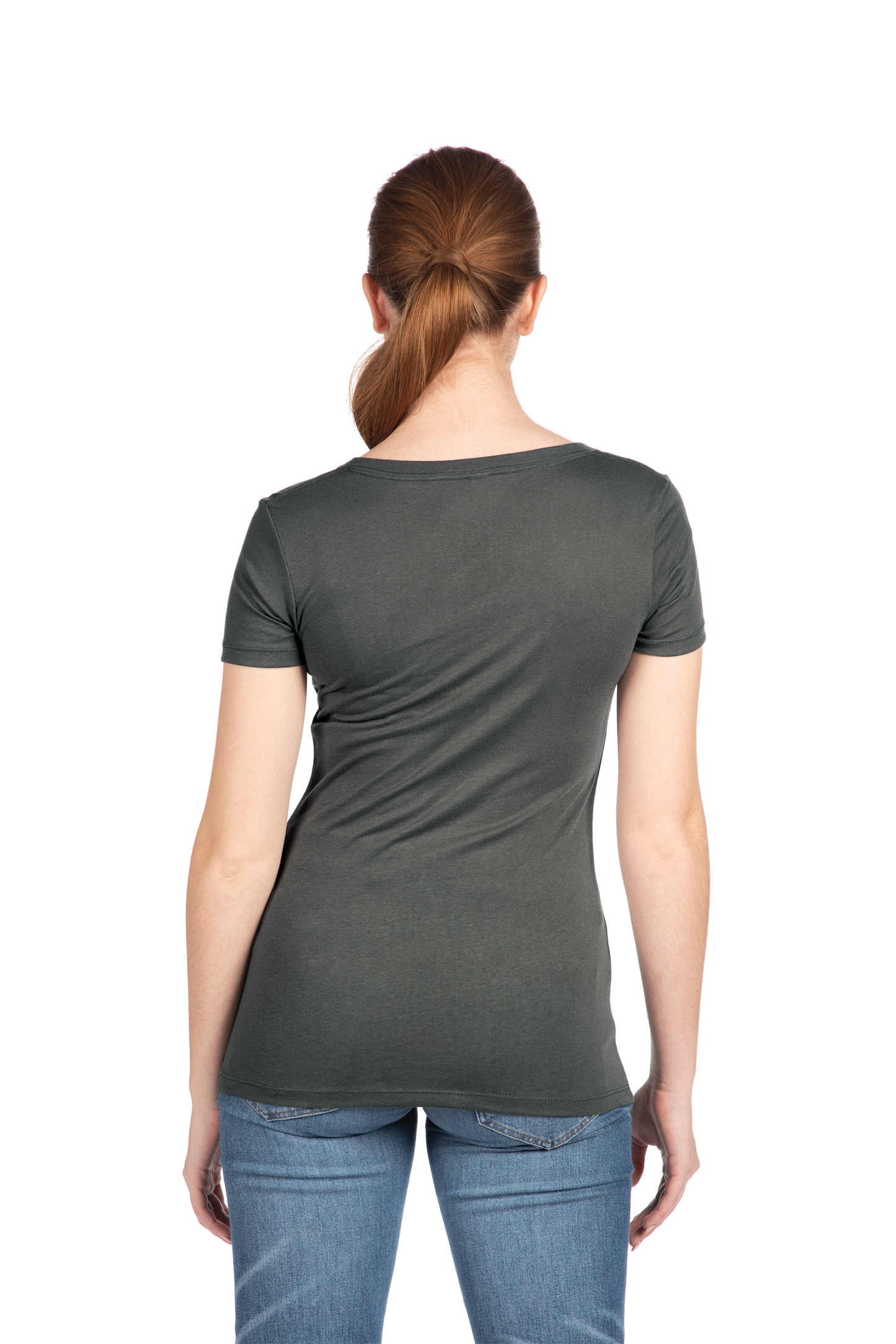 Next Level Apparel® Women’s Ideal V-Neck Tee - Dark Gray