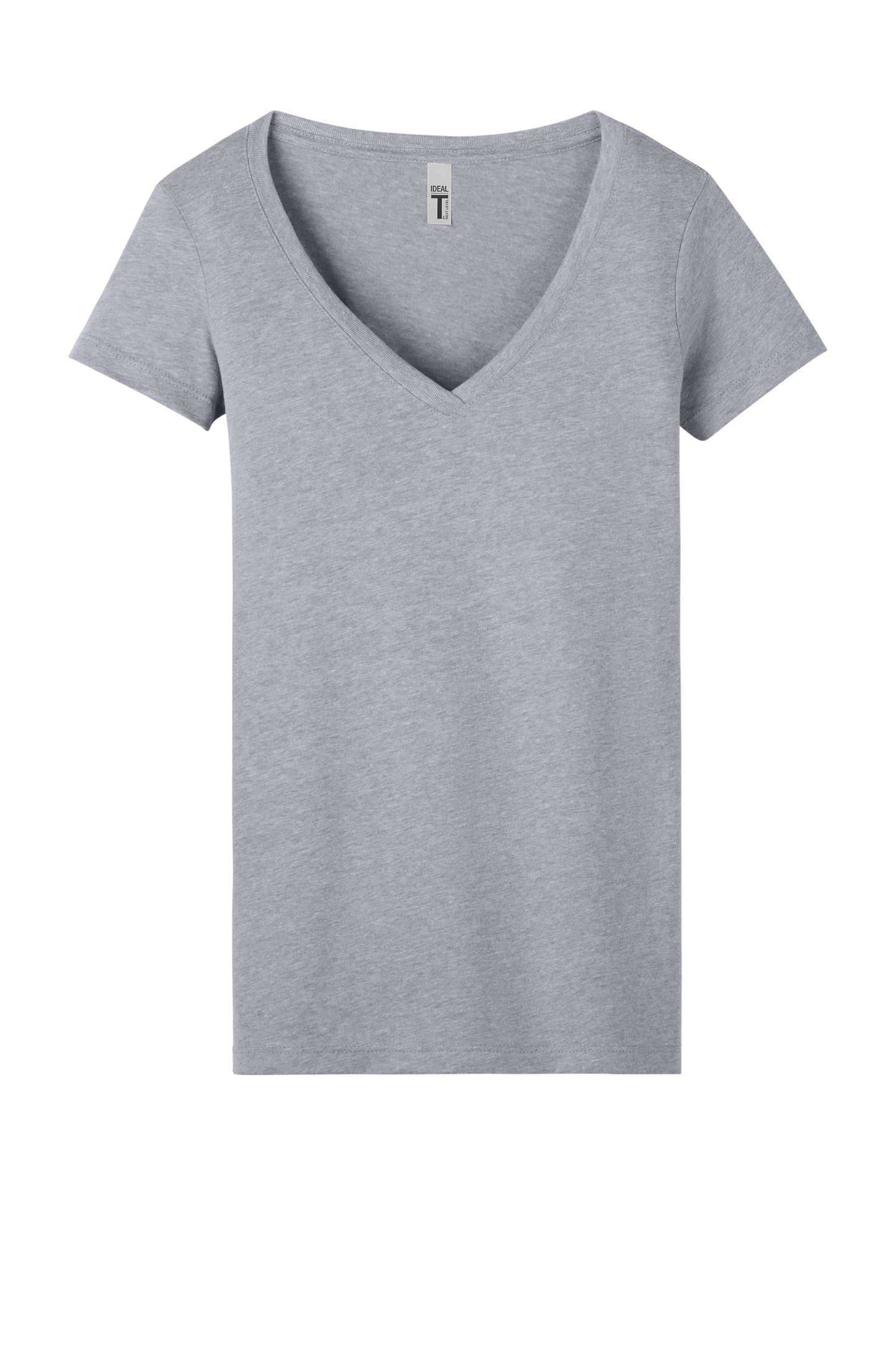 Next Level Apparel® Women’s Ideal V-Neck Tee - Heather Gray