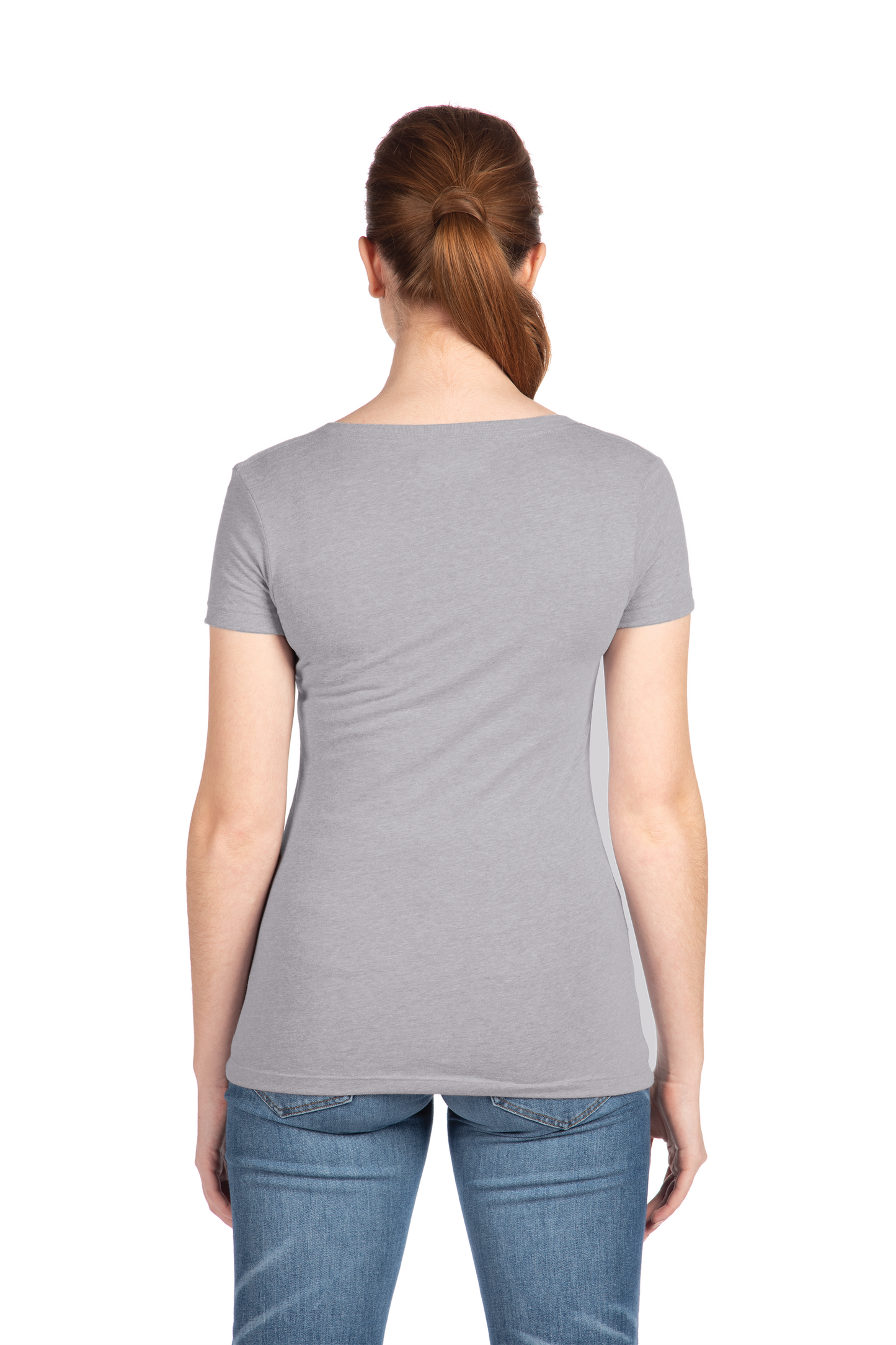 Next Level Apparel® Women’s Ideal V-Neck Tee - Heather Gray