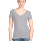 Next Level Apparel® Women’s Ideal V-Neck Tee - Heather Gray