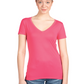 Next Level Apparel® Women’s Ideal V-Neck Tee - Hot Pink