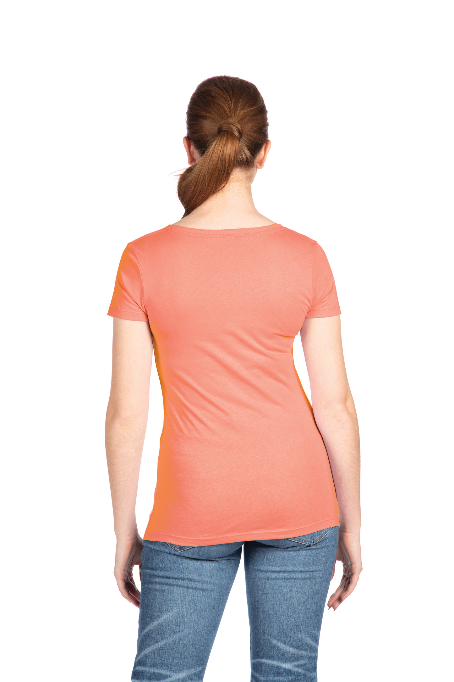 Next Level Apparel® Women’s Ideal V-Neck Tee - Light Orange