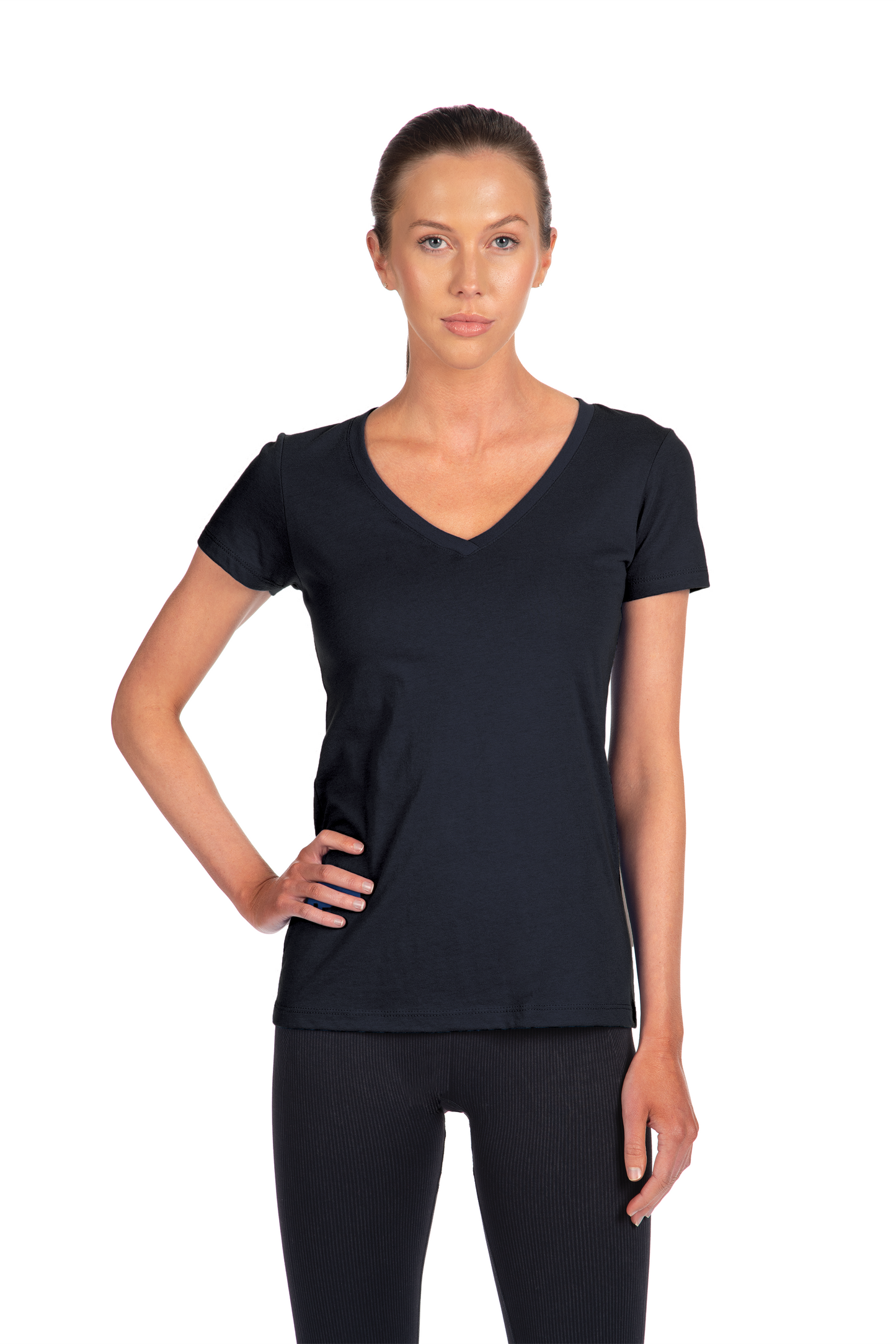 Next Level Apparel® Women’s Ideal V-Neck Tee - Midnight Navy