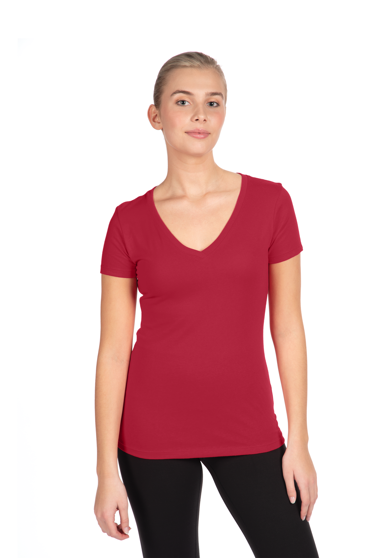 Next Level Apparel® Women’s Ideal V-Neck Tee - Red