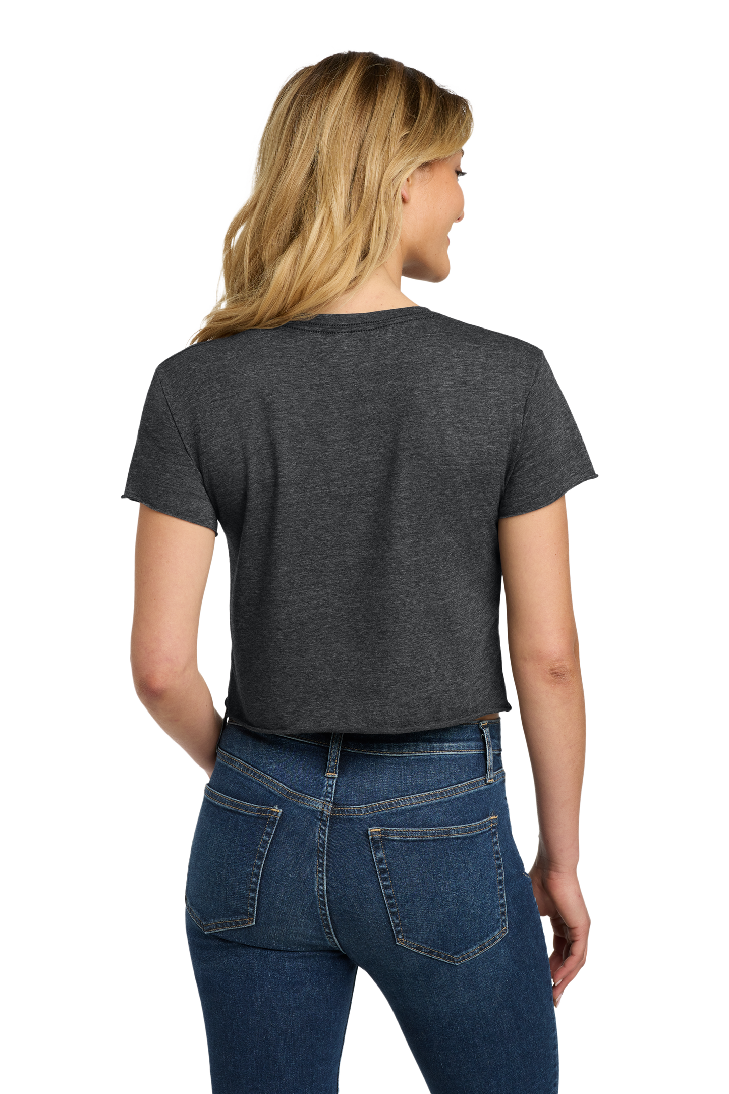 Next Level Apparel® Women’s Festival Cali Crop Tee - Charcoal
