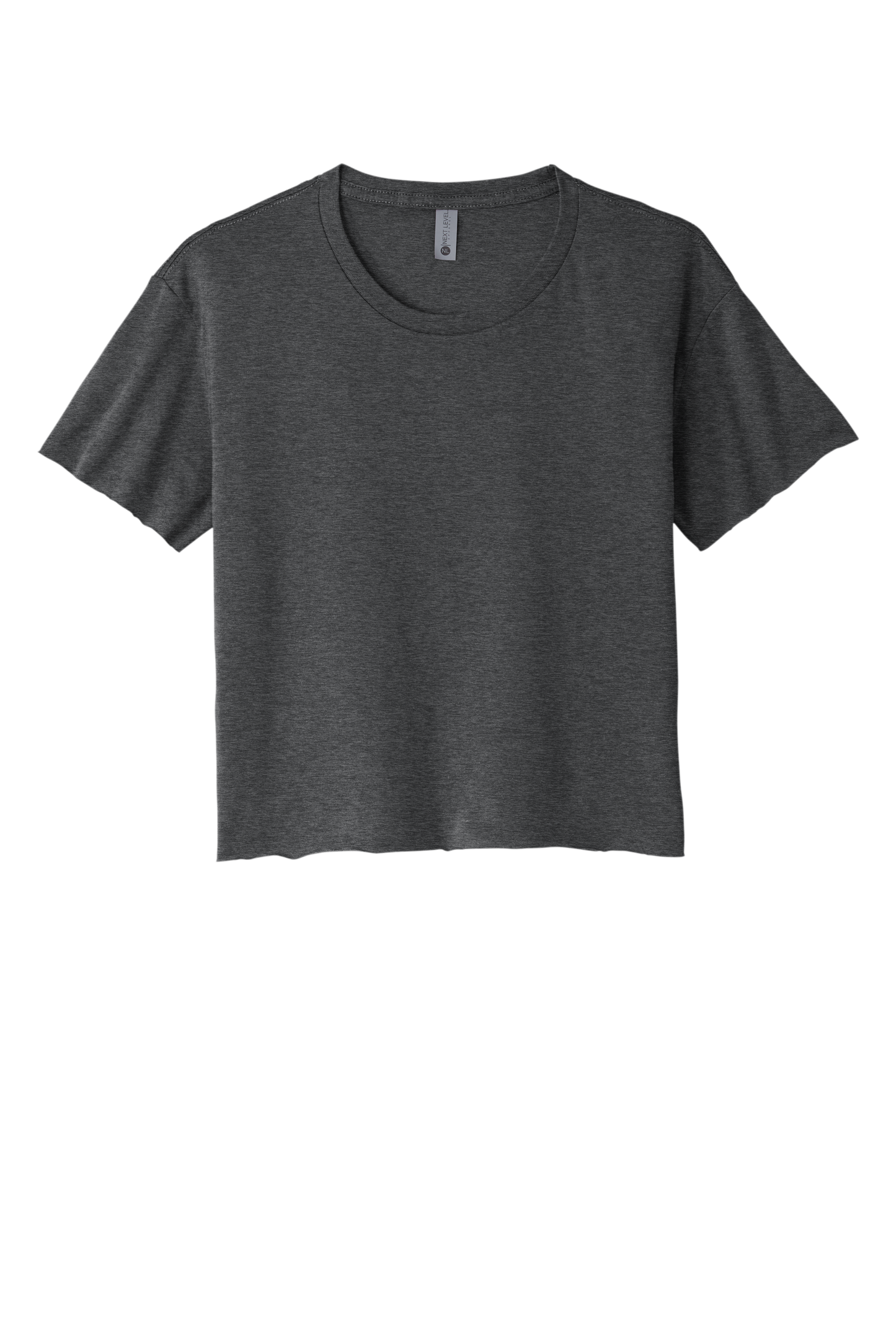 Next Level Apparel® Women’s Festival Cali Crop Tee - Charcoal