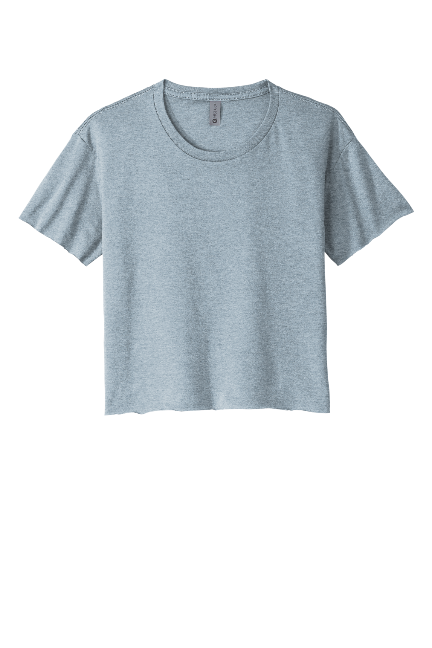 Next Level Apparel® Women’s Festival Cali Crop Tee - Stonewash Denim