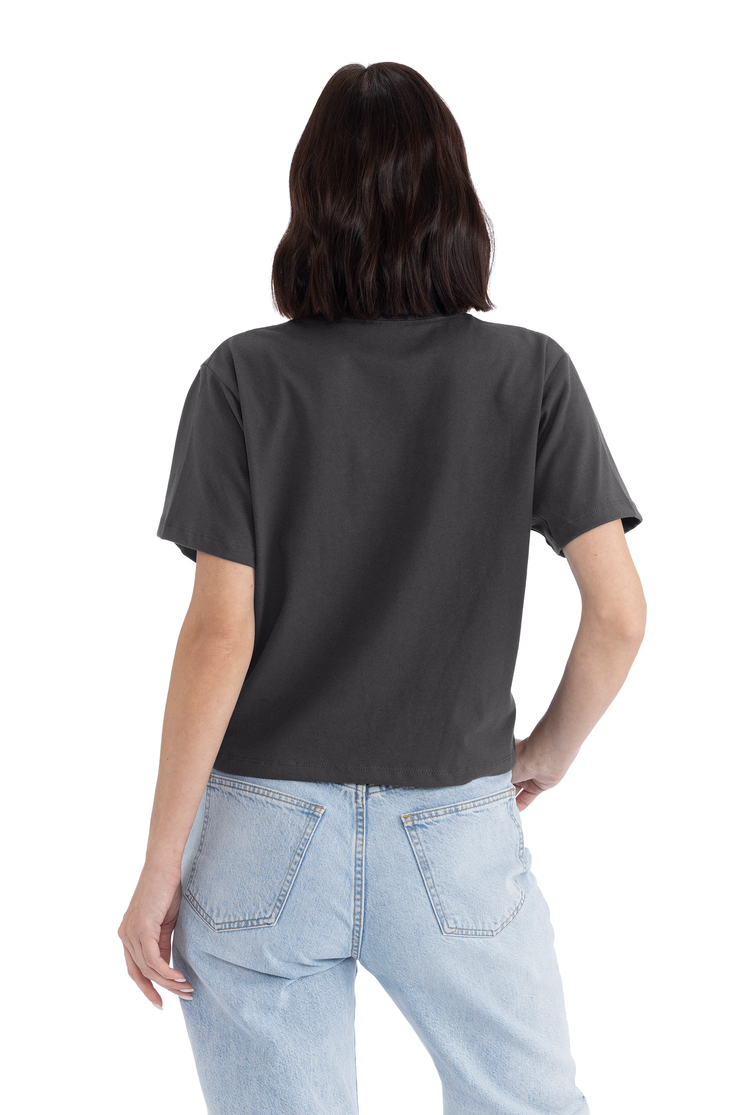 Next Level Apparel® Women’s Heavyweight Boxy Tee - Graphite Black
