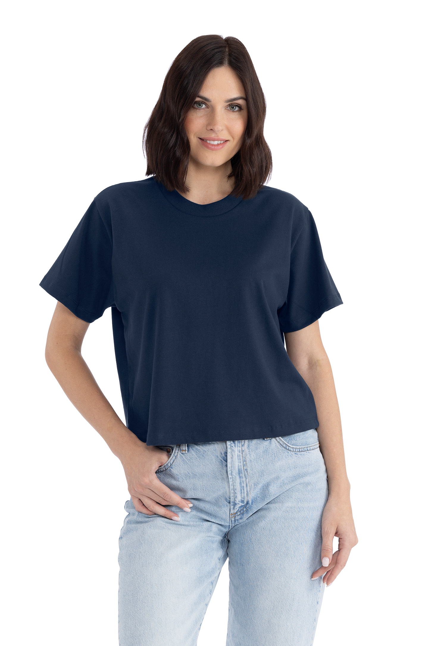 Next Level Apparel® Women’s Heavyweight Boxy Tee - Midnight Navy