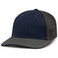 Pacific Headwear Trucker PacFlex Cap - Navy/Graphite/Graphite