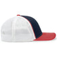 Pacific Headwear Trucker PacFlex Cap - Navy/White/Red