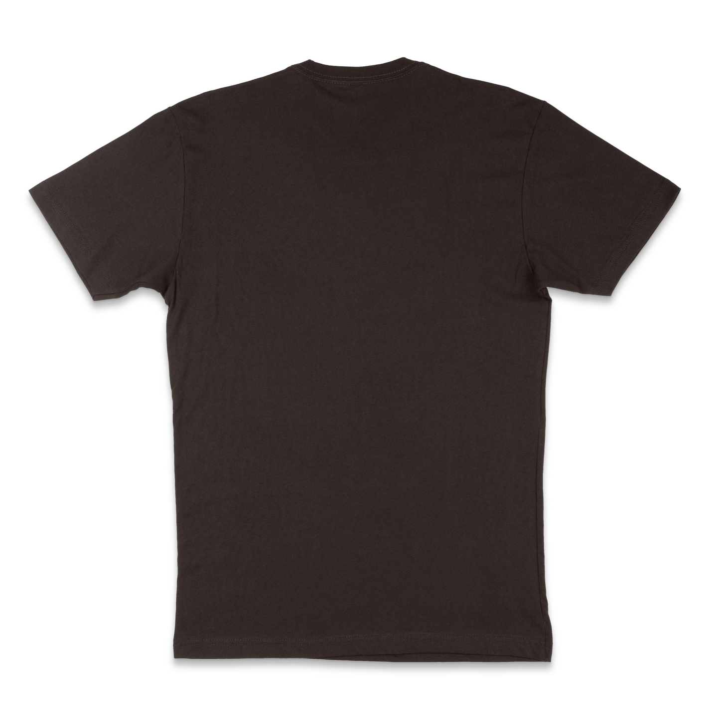 Next Level Fitted Crew Tee - Dark Chocolate