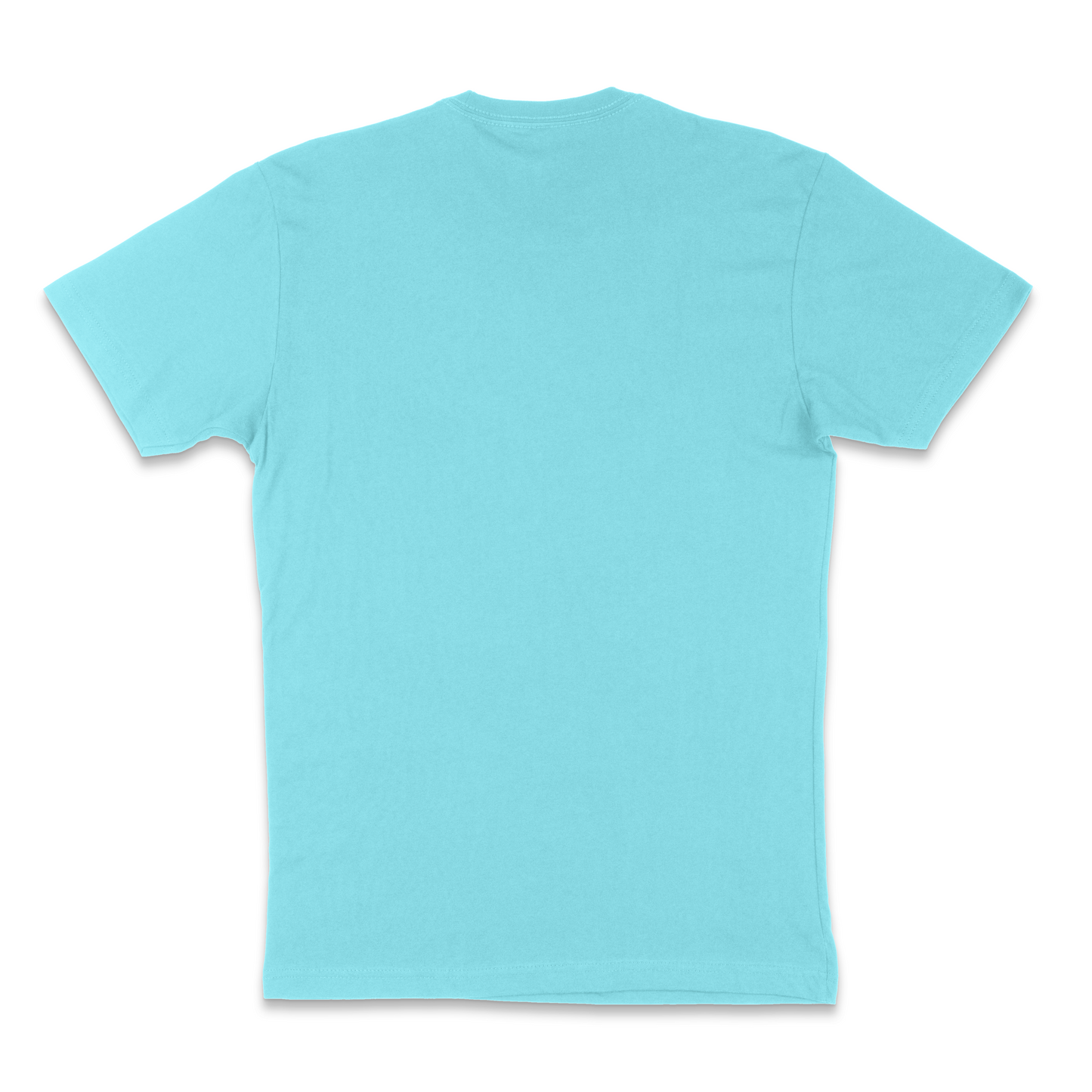 Next Level Fitted Crew Tee - Tahiti Blue