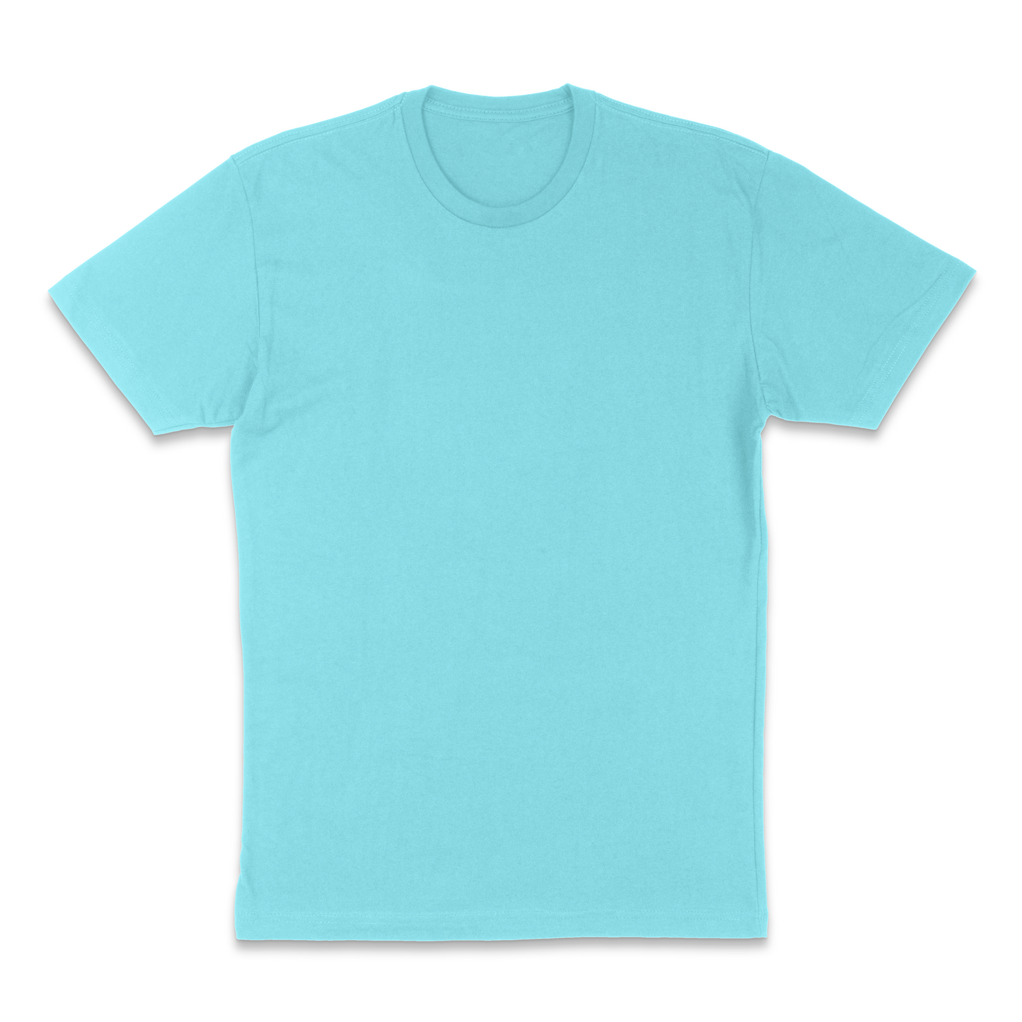 Next Level Fitted Crew Tee - Tahiti Blue