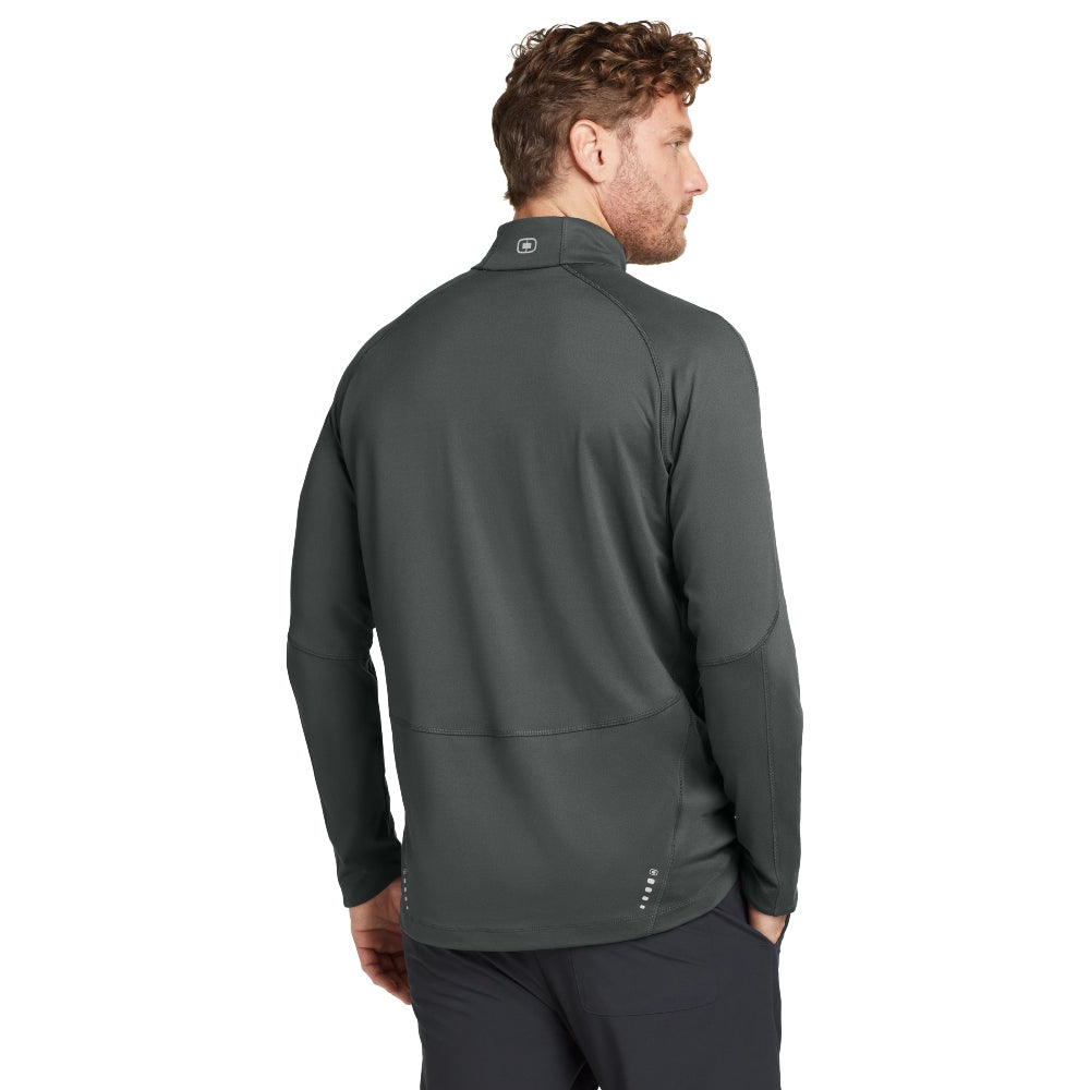 OGIO® Radius 1/4-Zip - Gear Grey