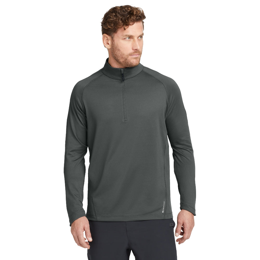 OGIO® Radius 1/4-Zip - Gear Grey