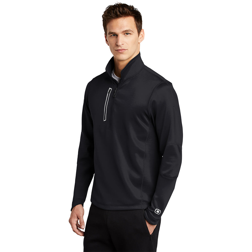 OGIO® Fulcrum 1/4-Zip - Blacktop