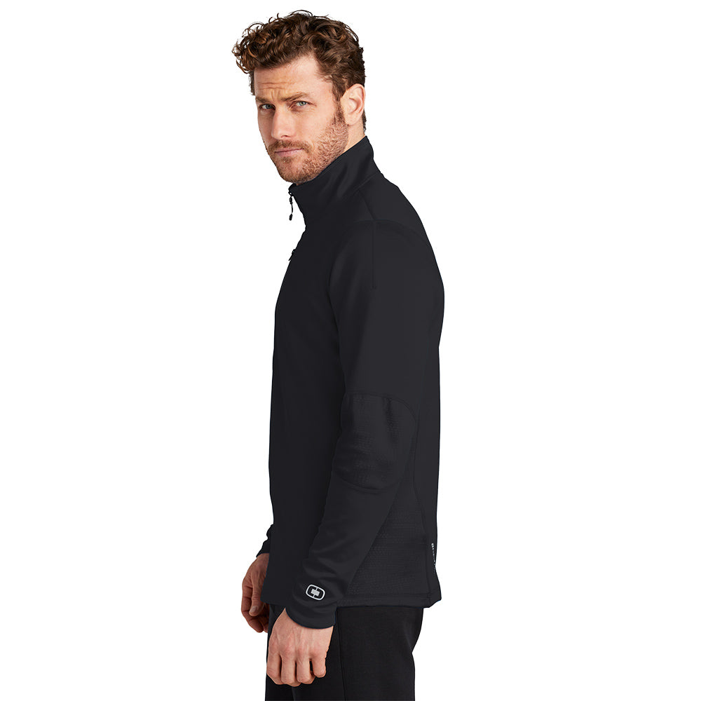 OGIO® Fulcrum 1/4-Zip - Blacktop