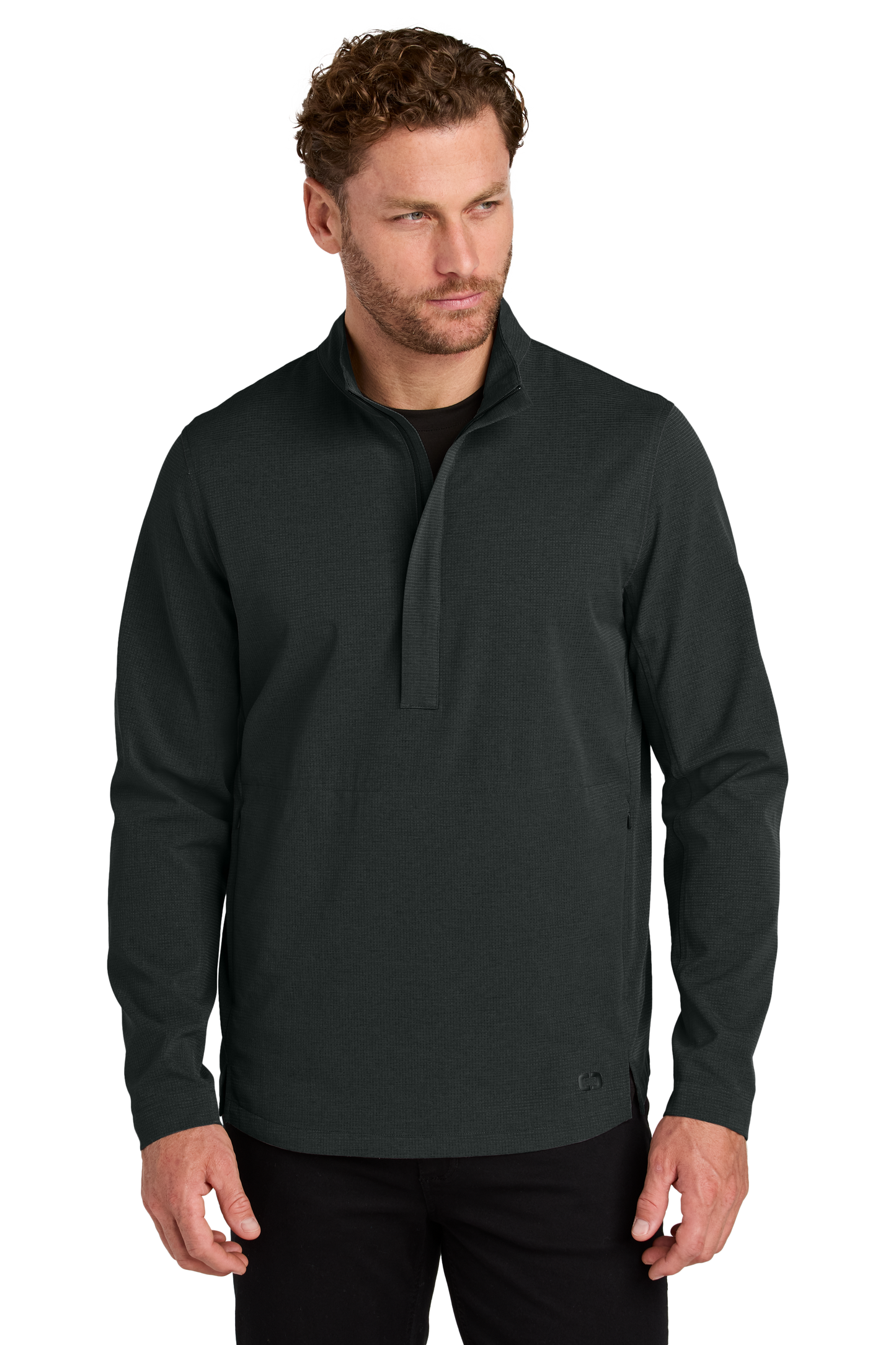 OGIO® Aspect 12-Zip Pullover - Blacktop