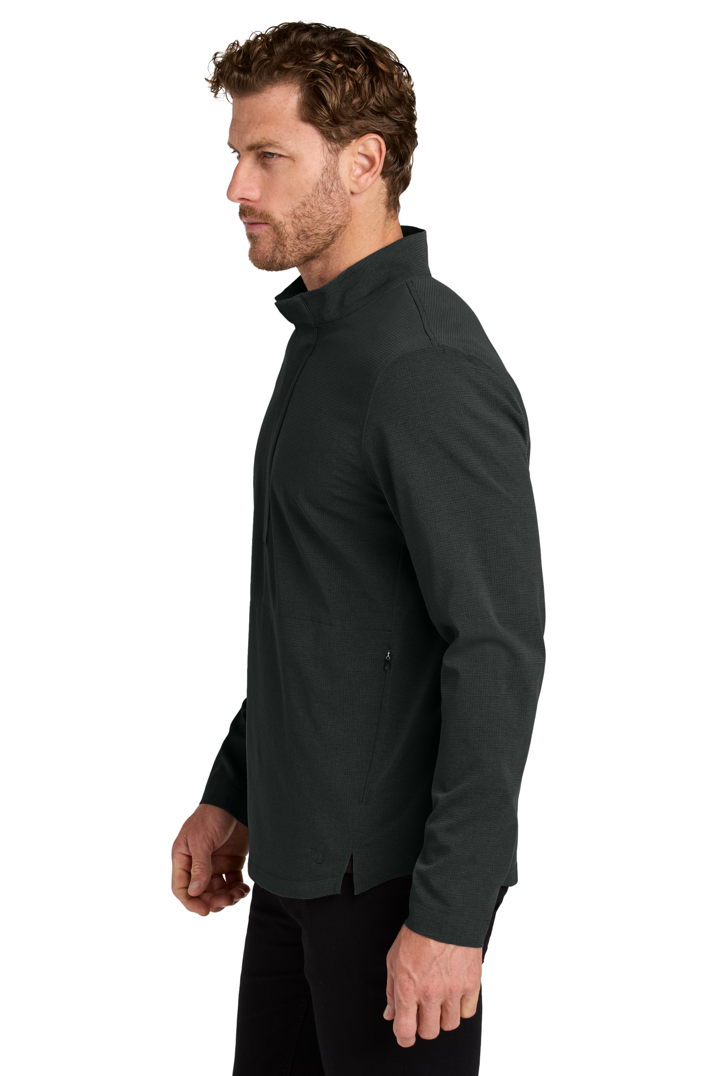 OGIO® Aspect 12-Zip Pullover - Blacktop