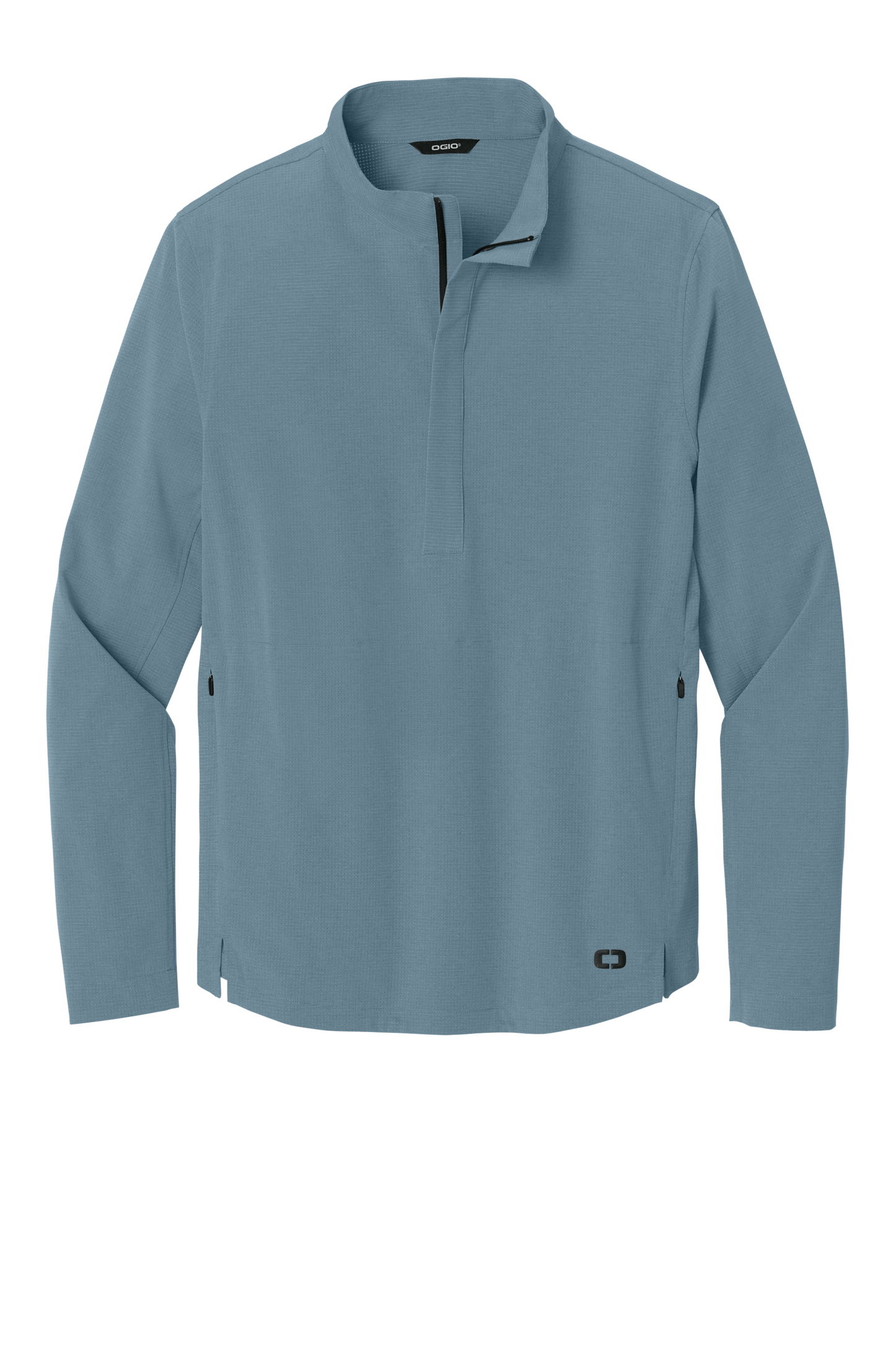 OGIO® Aspect 12-Zip Pullover - Blue Mist
