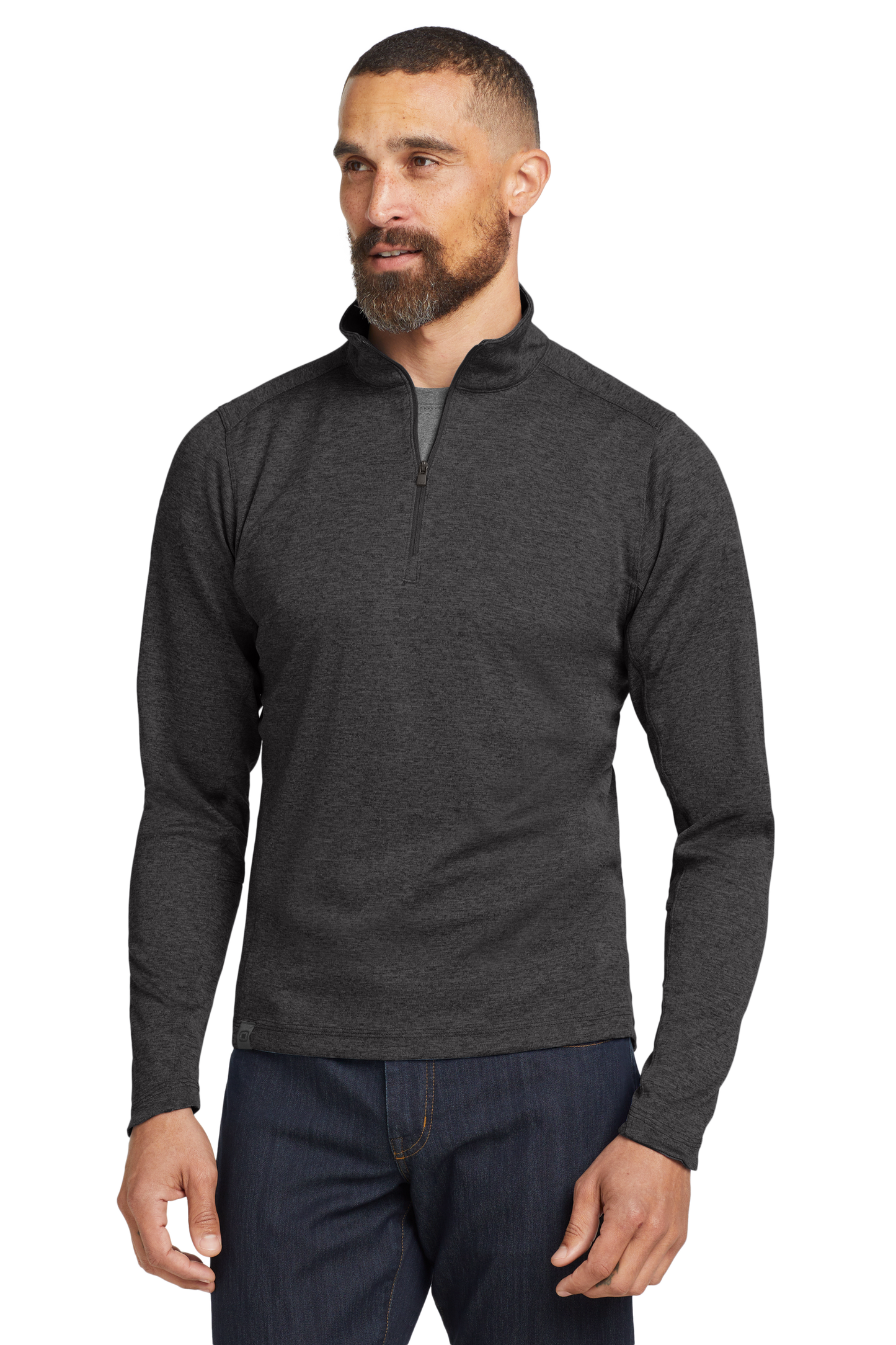 OGIO® Pixel 1/4-Zip - Blacktop