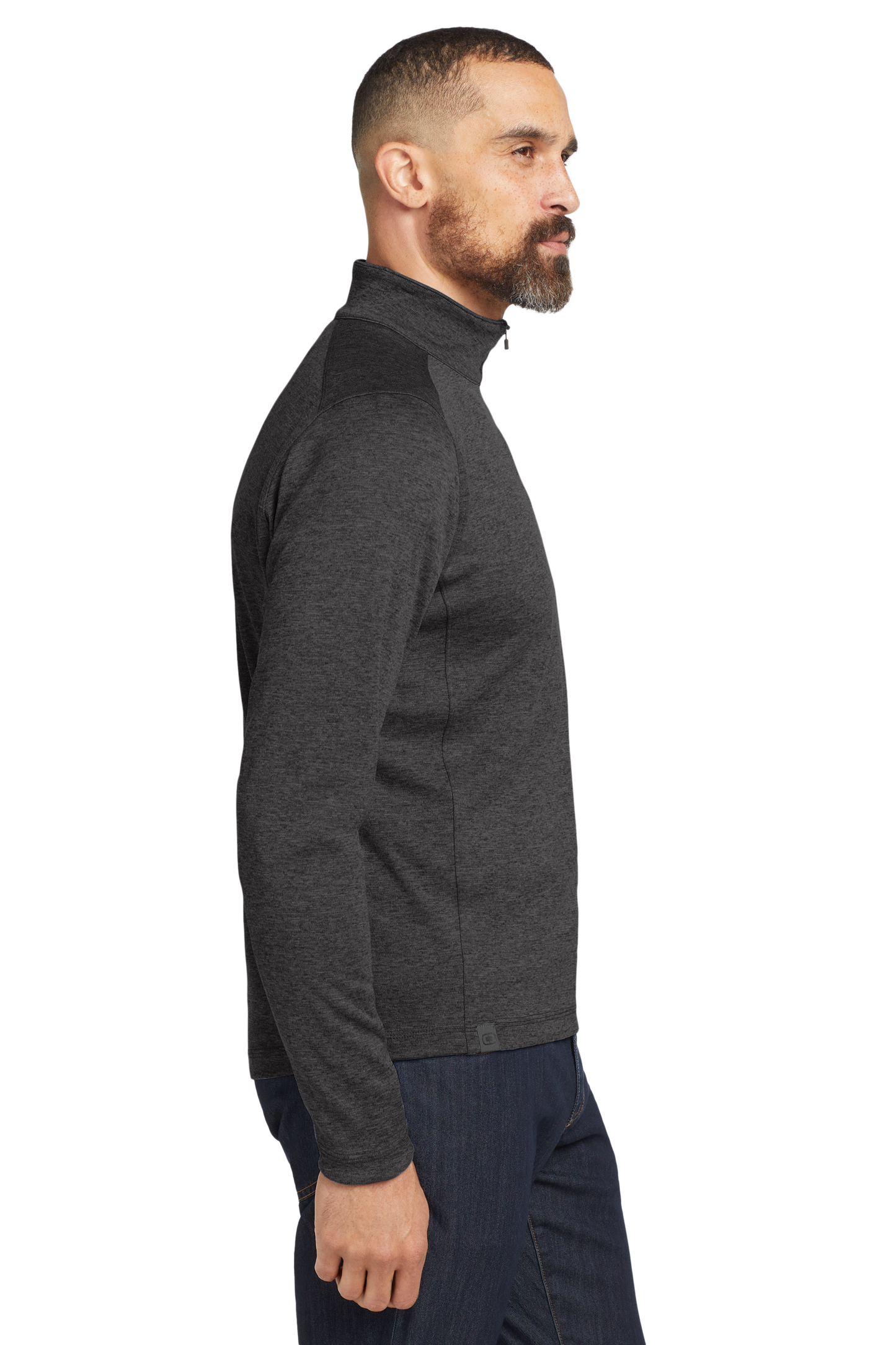 OGIO® Pixel 1/4-Zip - Blacktop