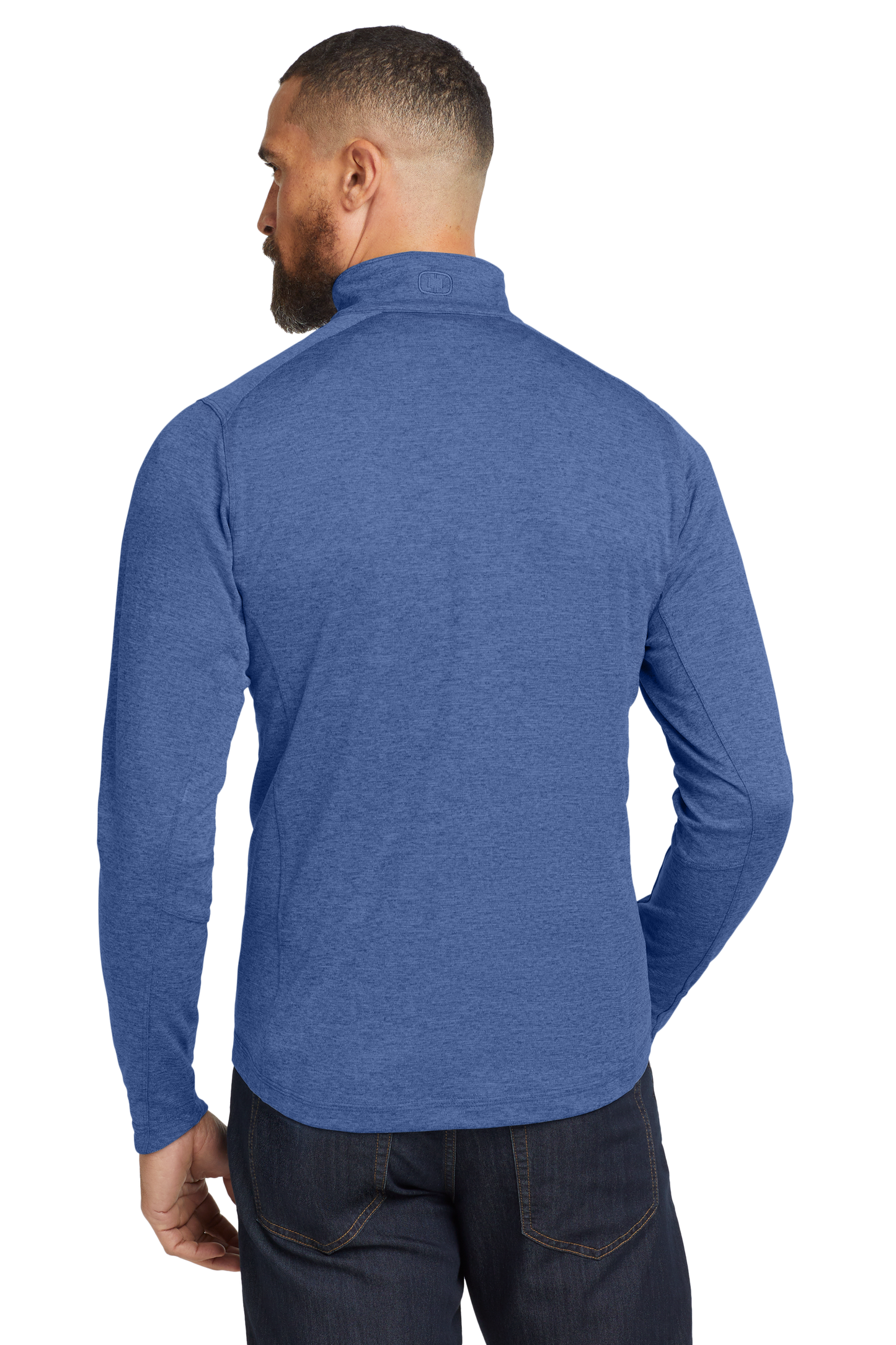 OGIO® Pixel 1/4-Zip - Optic Blue