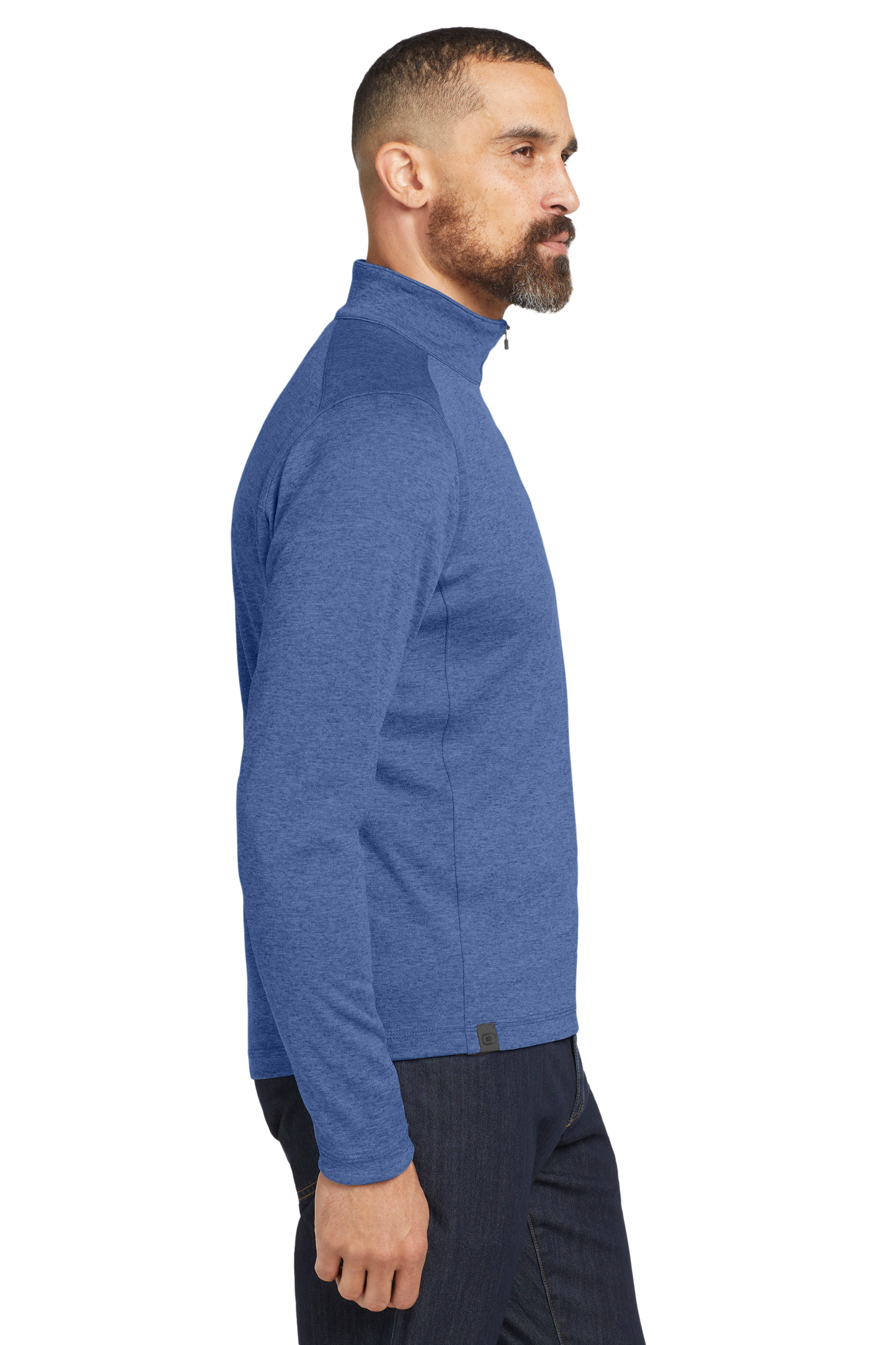 OGIO® Pixel 1/4-Zip - Optic Blue