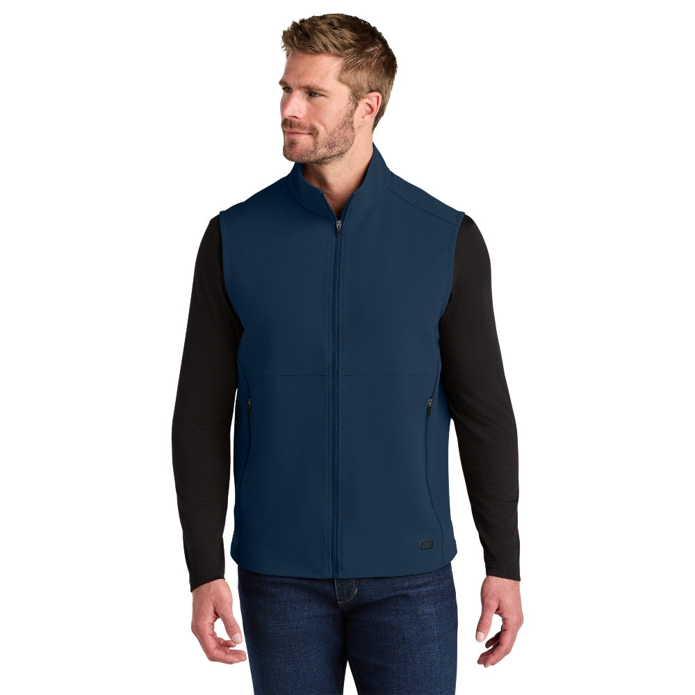 OGIO® Kinetic Soft Shell Vest - River Blue Navy