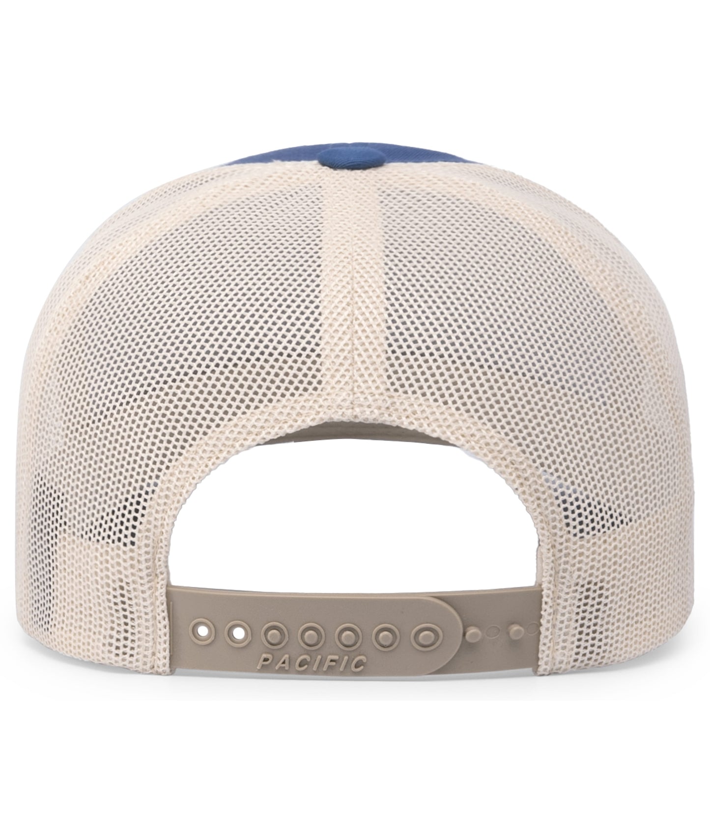 Pacific Headwear Trucker Snapback Cap - Ocean Blue/Beige/Ocean Blue