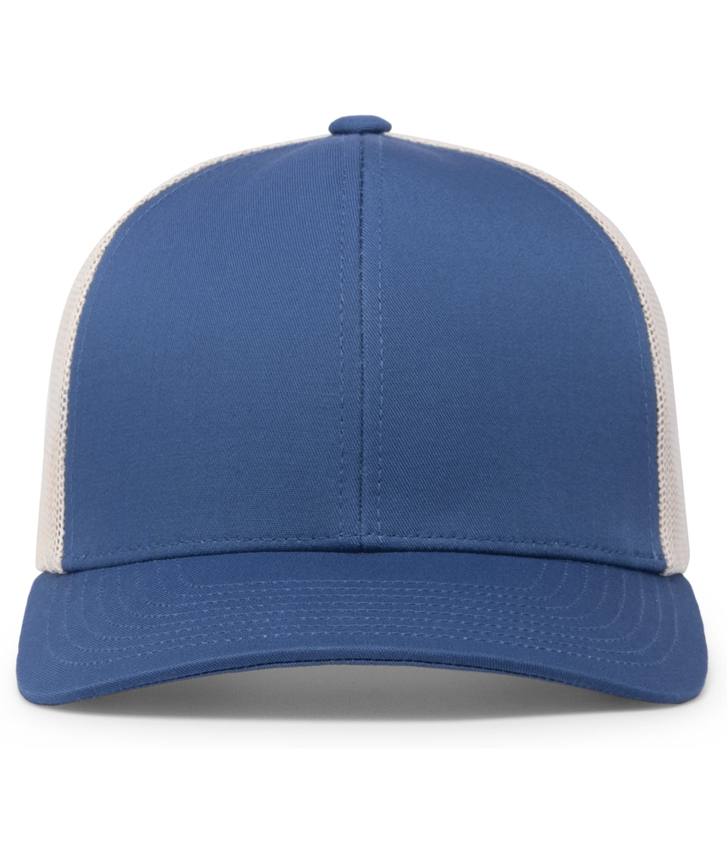 Pacific Headwear Trucker Snapback Cap - Ocean Blue/Beige/Ocean Blue