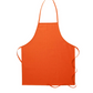 Deluxe Bib Apron (no pockets) - Orange
