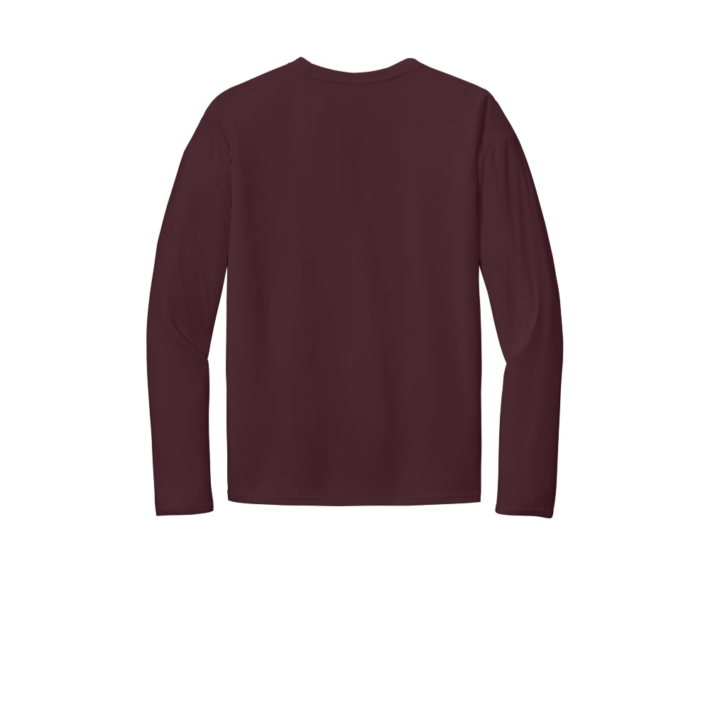 Port & Company® Long Sleeve Performance Tee - Athletic Maroon