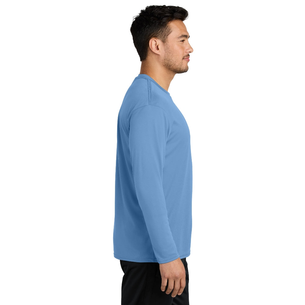 Port & Company® Long Sleeve Performance Tee - Carolina Blue