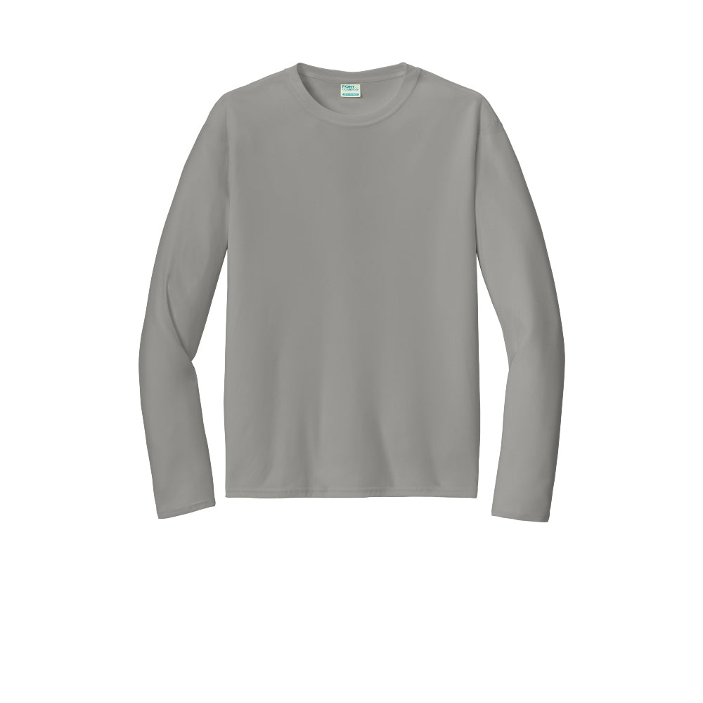 Port & Company® Long Sleeve Performance Tee - Grey Concrete