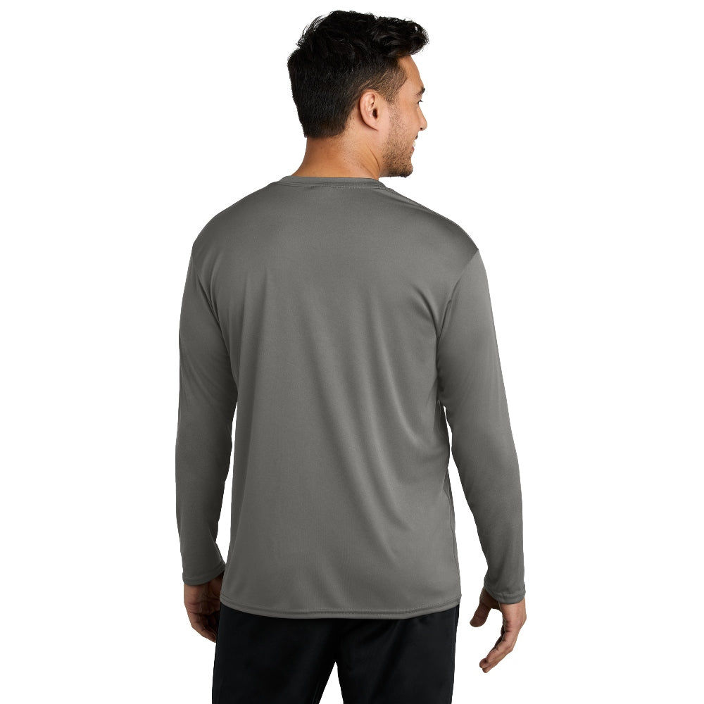 Port & Company® Long Sleeve Performance Tee - Grey Concrete