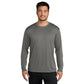 Port & Company® Long Sleeve Performance Tee - Grey Concrete