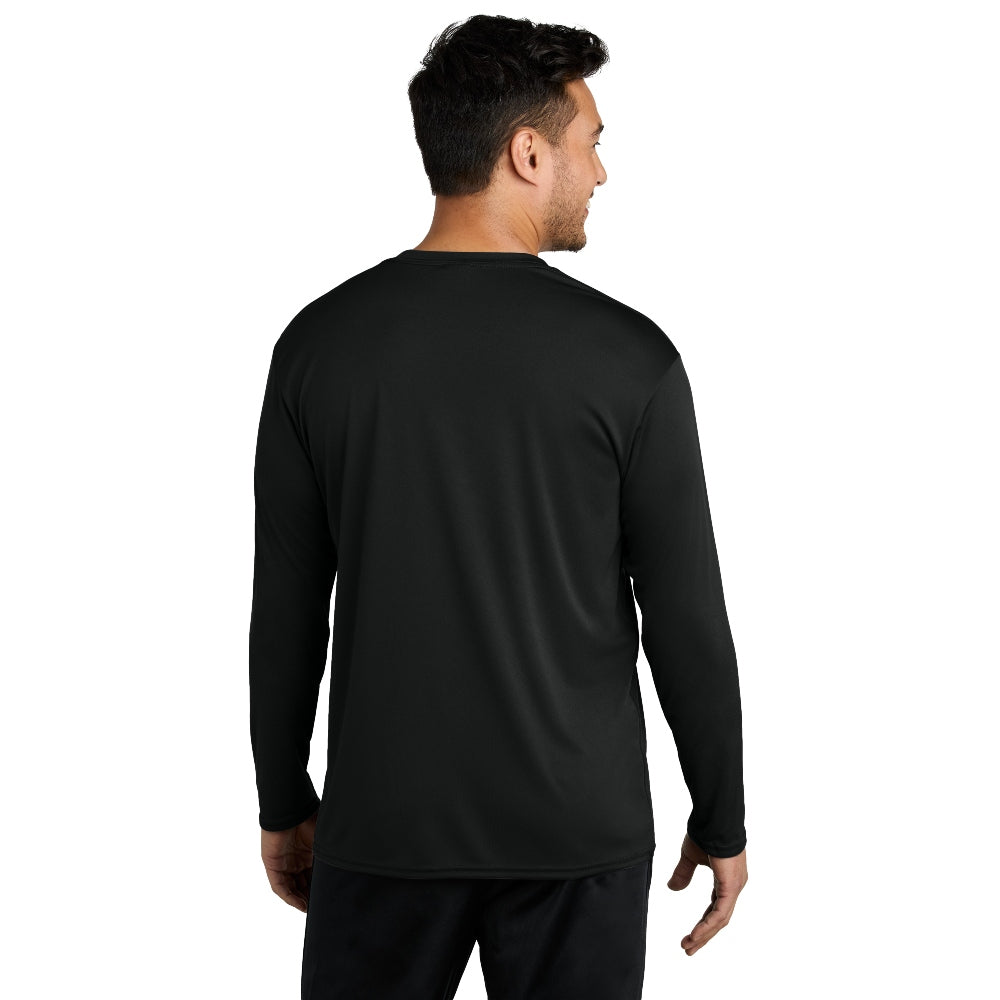 Port & Company® Long Sleeve Performance Tee - Jet Black