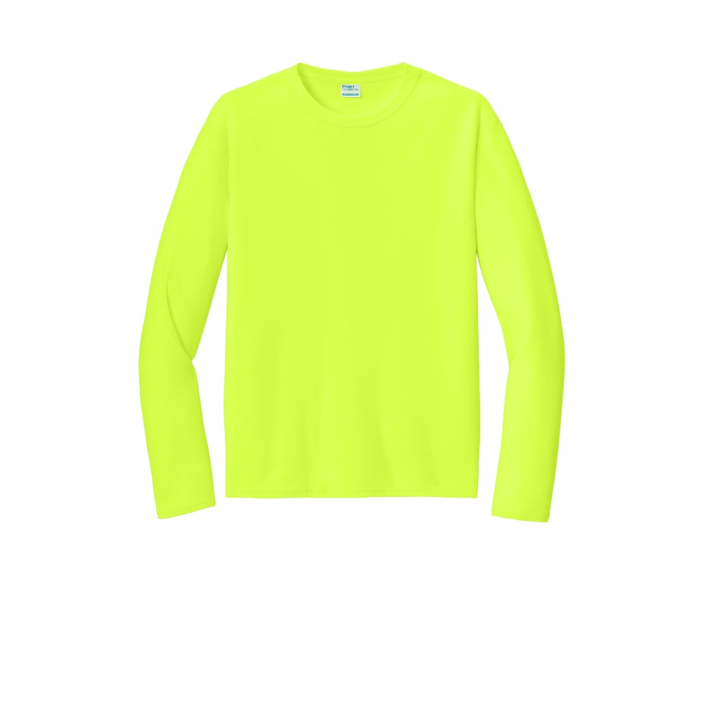 Port & Company® Long Sleeve Performance Tee - Neon Yellow