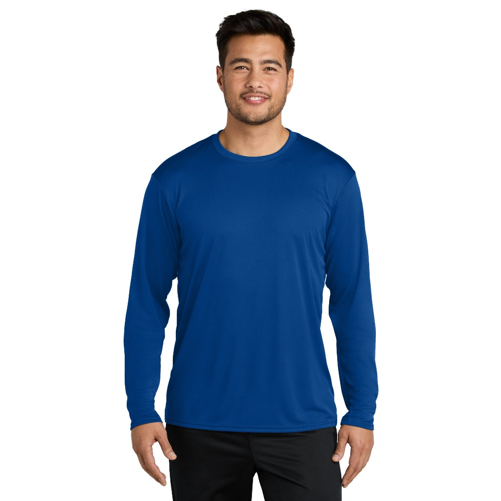 Port & Company® Long Sleeve Performance Tee - True Royal
