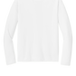 Port & Company® Long Sleeve Performance Tee - White