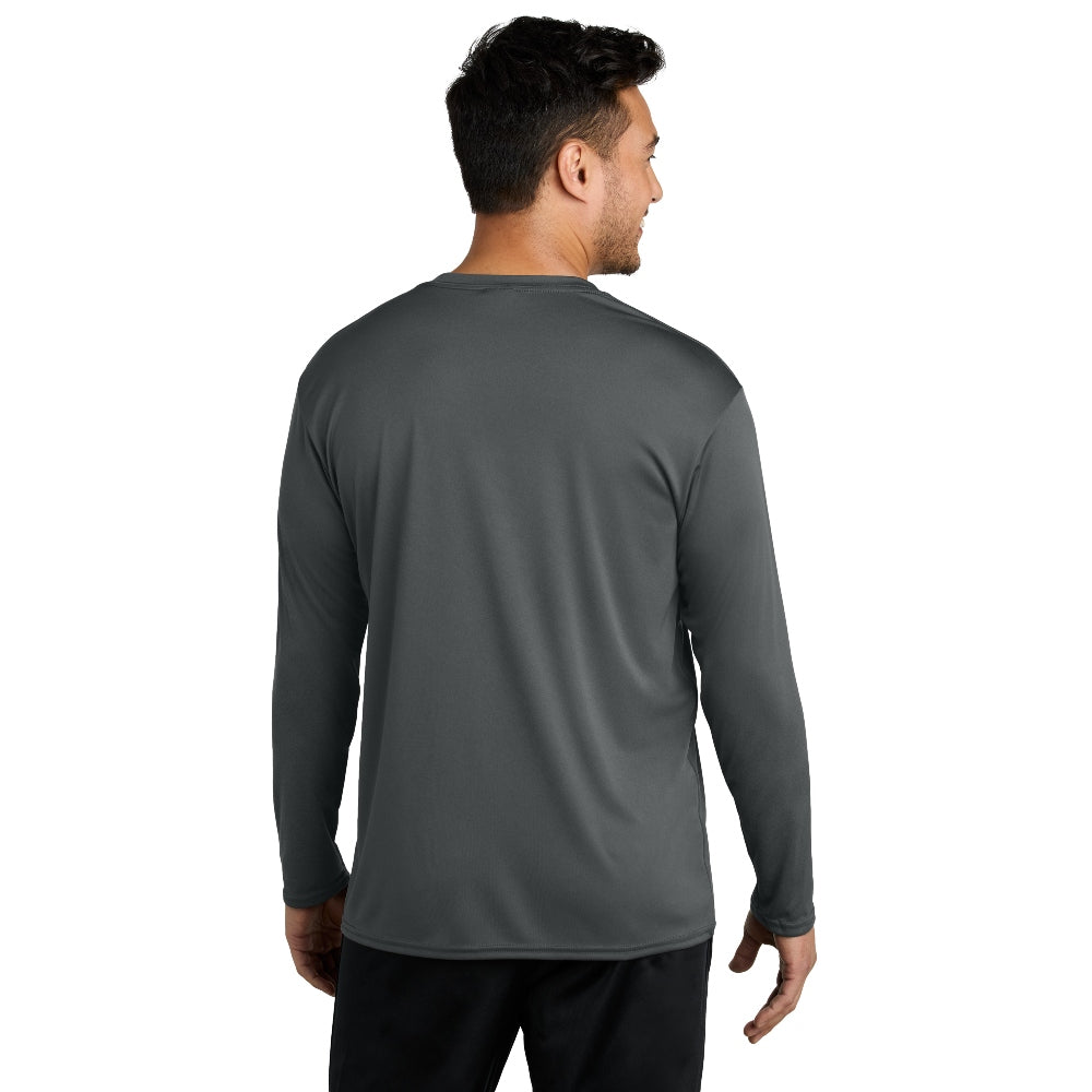 Port & Company® Long Sleeve Performance Tee - Charcoal