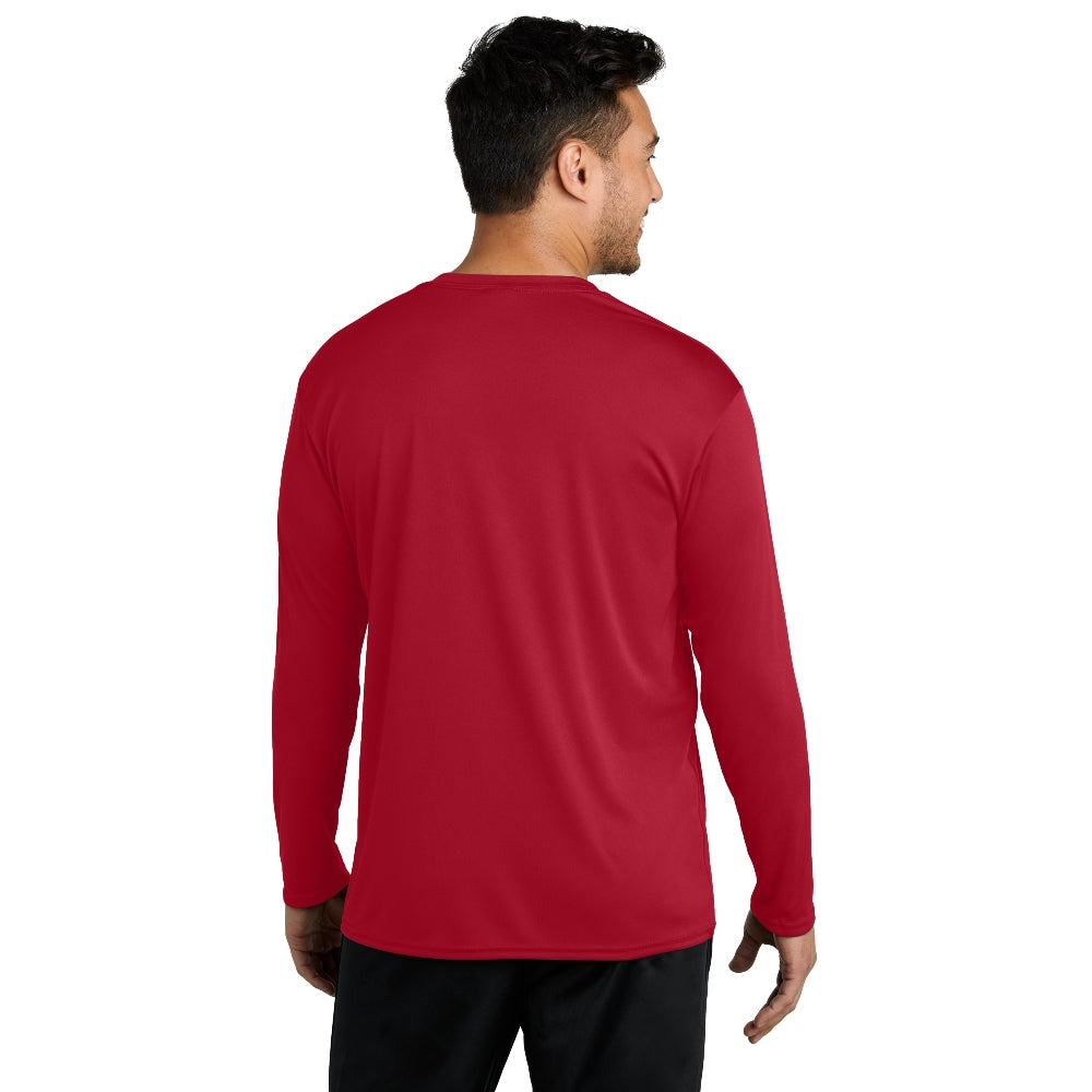 Port & Company® Long Sleeve Performance Tee - Red